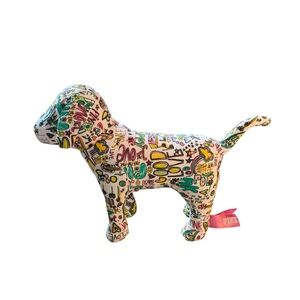 PINK Victoria's Secret Y2K Graphic Mini Toy Dog with Pink Tag